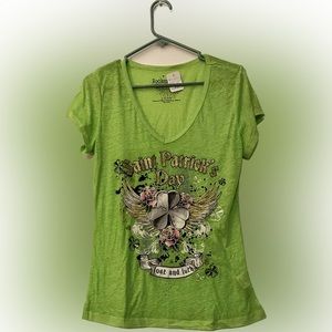 St Patrick’s day green short sleeve shirt